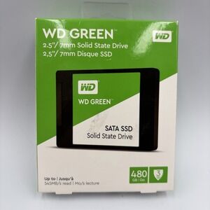 WD Green Western Digital 480GB GREEN SSD 2.5 IN 7MM SATA III 6GB/S Upto 545 MB